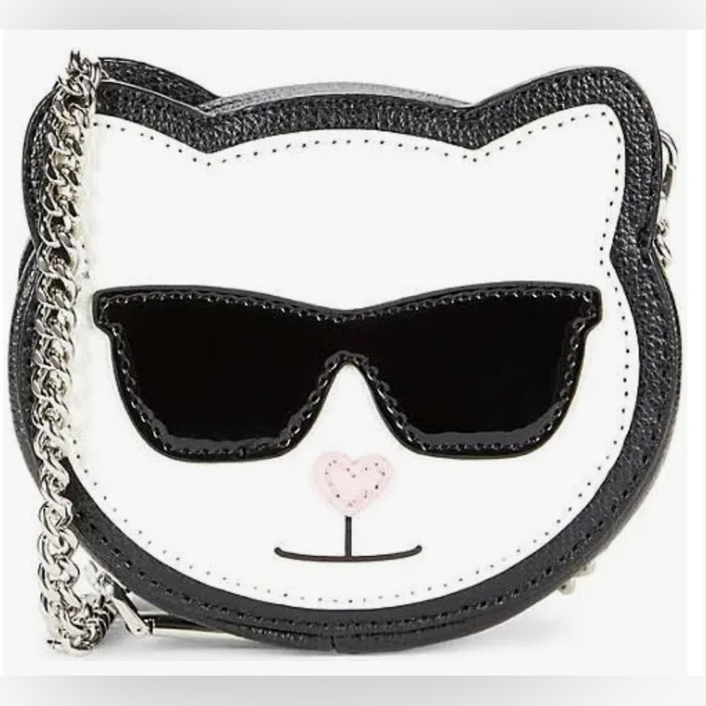 Karl Lagerfeld Cat Wallet Zip Mini Crossbody Purse NWT